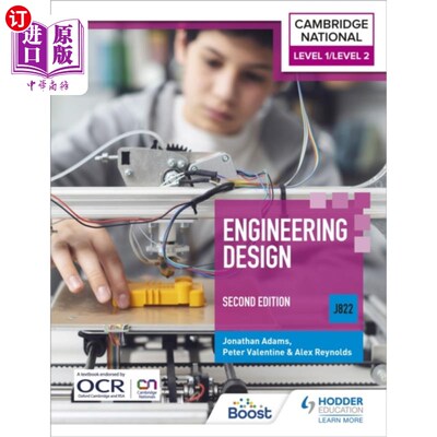 海外直订Level 1/Level 2 Cambridge National in Engineerin... 1级/ 2级剑桥国家工程设计(J822):第二版