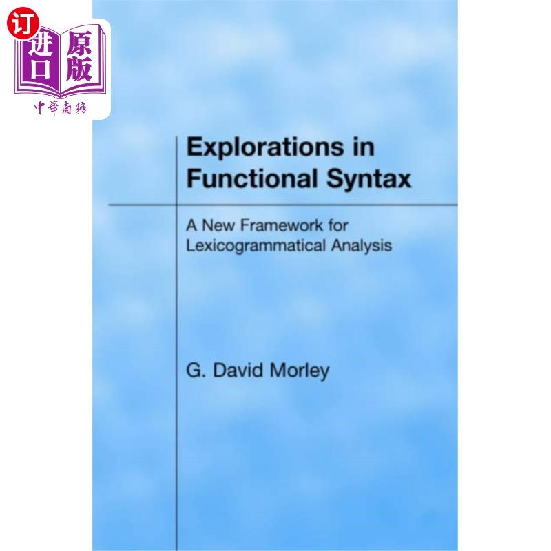 海外直订Explorations in Functional Syntax 功能语法研究