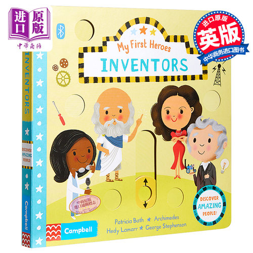 现货 My First Heroes: Inventors 初识发明家 低幼3-6岁科普历史人物 发明家 百科 英文原版 机关书 纸板书【中商原版】