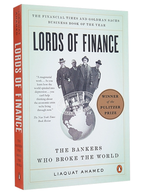 【中商原版】[英文原版]Lords of Finance 金融之王/进口经济管理类图书