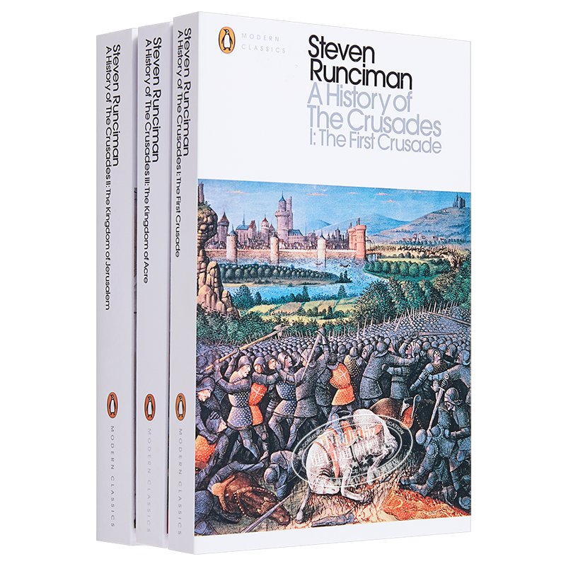 预售 十字军东征的历史系列 3本套装 A History of the Crusades 英文原版 Runciman Steven【中商原版】