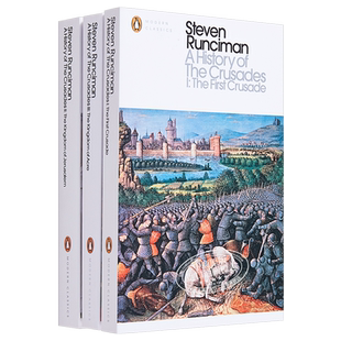十字军东征的历史系列 3本套装 A History of the Crusades 英文原版 Runciman Steven【中商原版】