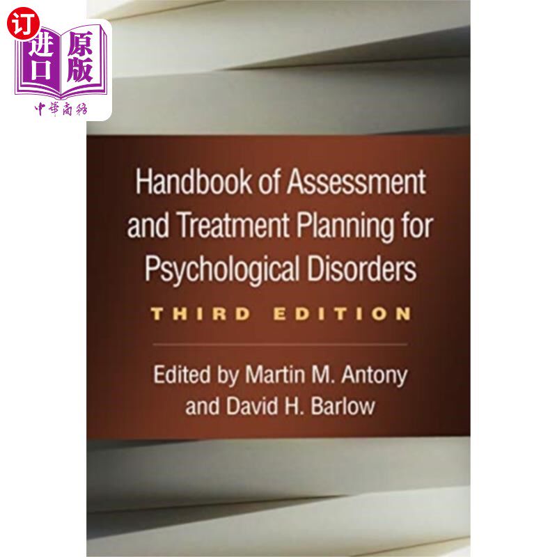海外直订Handbook of Assessment and Treatment Planning fo... 心理障碍评估与治疗计划手册