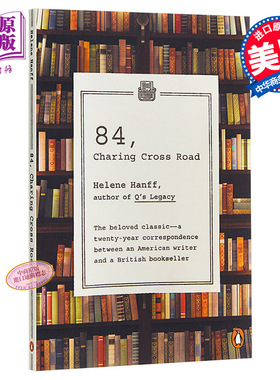 查令十字街84号 英文原版 原版小说 84, Charing Cross Road 海莲汉芙 Helene Hanff【中商原版】