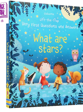 现货 你问我答系列星星是什么 Very first Questions and Answers  What are Stars 纸板翻翻书英文原版英语启蒙绘本【中商原版】