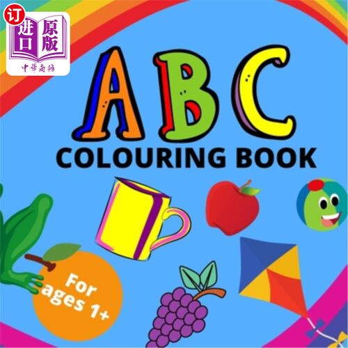 海外直订ABC Colouring Book ABC色彩的书