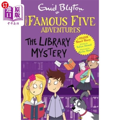 海外直订Famous Five Colour Short Stories: The Library Mystery: Book 16 著名的五色短篇小说：图书馆之谜：第16卷