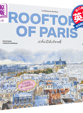 预售 Rooftops of Paris sketchbook 进口艺术 巴黎天台写生本【中商原版】