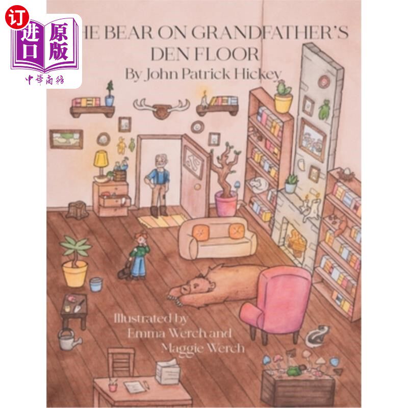 海外直订The Bear on Grandfather's Den Floor 爷爷的地板上的熊 - 实物图