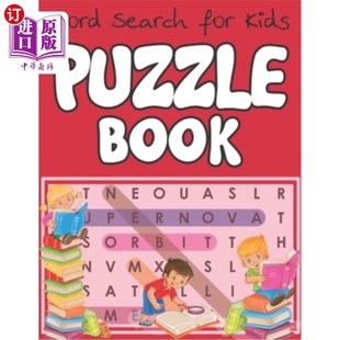 海外直订Word Search for Kids - Puzzle Book: Educational Word Search Puzzles To Make Your 儿童字谜搜索-字谜书:教育字