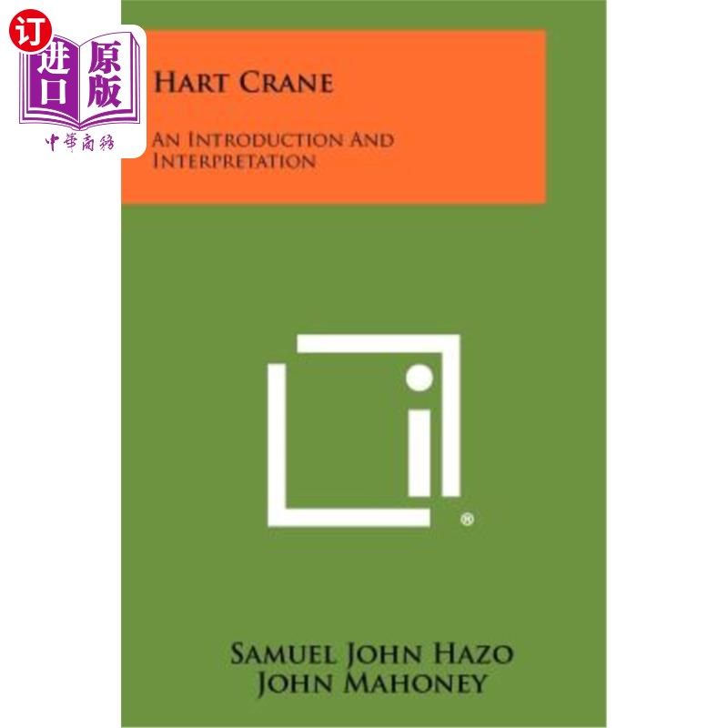 海外直订hart crane: an introduction and interpretation 哈特·克