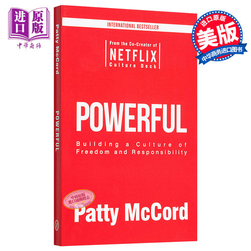 奈飞文化手册 英文原版 Powerful Patty McCord Missionday 奈飞前CHO帕蒂麦考德颠覆之作 企业管理类书 经营管理【中商原版?