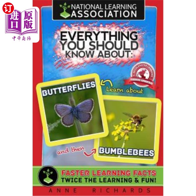 海外直订National learning Association Everything You Should Know About Butterflies and B 国家学习协会关于蝴蝶和大黄