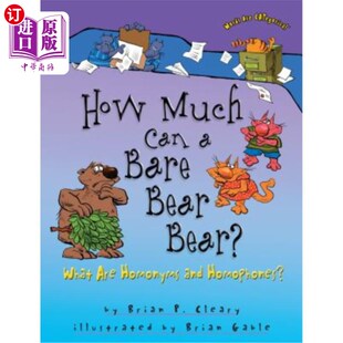 熊能承受多少？什么是同音词和同音 光秃秃 Are Much Can Homonyms Bear Bare Homophones? 海外直订How Bear? and What