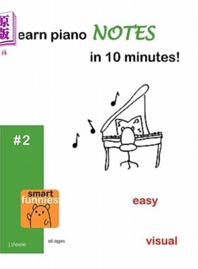 海外直订Learn piano NOTES in 10 minutes! 10分钟学钢琴音符!