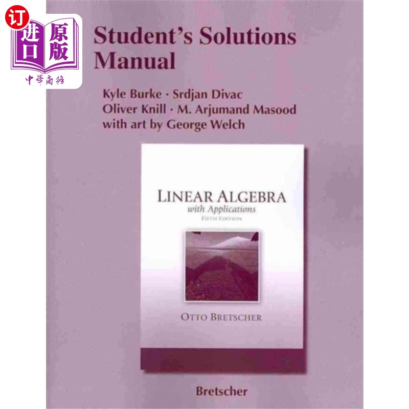海外直订Student Solutions Manual for Linear Algebra with Applications 线性代数学生解决方案手册及其应用