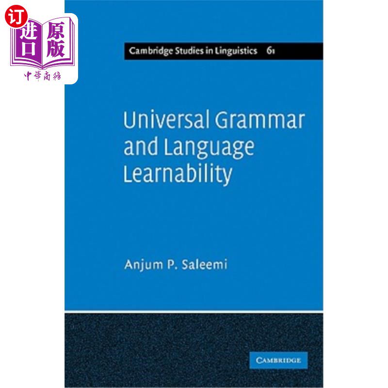 海外直订Universal Grammar and Language Learnability 通用语法与语言可学性