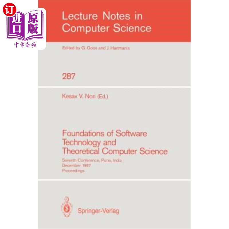海外直订Foundations of Software Technology and Theoretical Computer Science: Seventh Con 软件技术和理论计算机科学基怎么样,好用不?