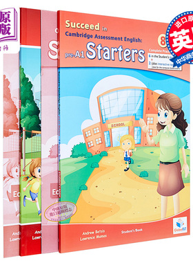 现货 剑桥国际少儿英语YLE考试教材自学套装含学习手册及十套真题附音频答案 Starters Pack (Succeed in Starter & i-Start)