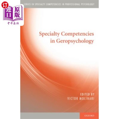 海外直订医药图书Specialty Competencies in Geropsychology 老年心理学专业能力