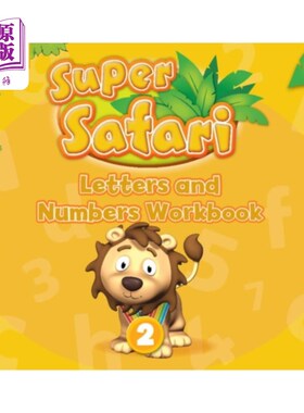 海外直订Super Safari American English Level 2 Letters an... 超级Safari美式英语二级字母和数字练习册