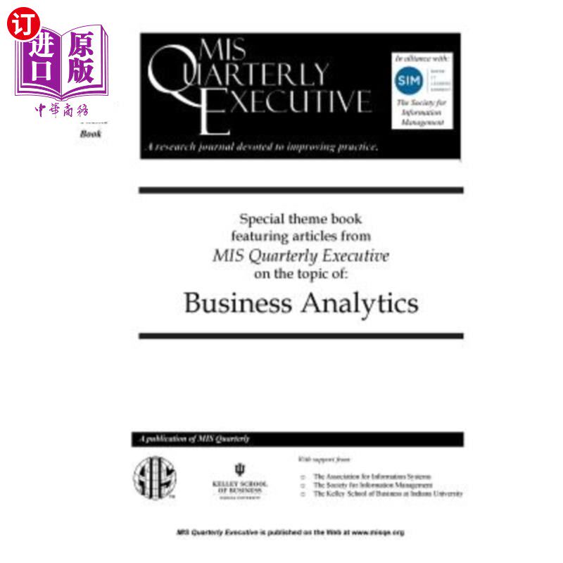 海外直订MISQE Special Theme Book: Business Analytics MISQE特别主题书:商业分析