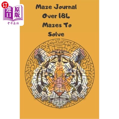 海外直订Tiger Related Gifts: Unique Cheap For Men Guys Dad Adults Boys Maze Book or Wome 老虎相关的礼物:独特的便宜