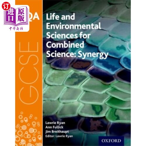海外直订AQA GCSE Combined Science (Synergy): Life and Environmental Sciences Student Boo AQA GCSE综合科学（Sy