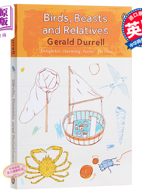 希腊三部曲Ⅱ：桃金娘森林宝藏 英文原版 Birds, Beasts and Relatives(The Corfu Trilogy) 传记文学【中商原版】