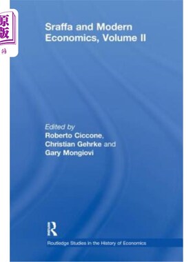海外直订Sraffa and Modern Economics Volume II 斯拉法与现代经济学第二卷