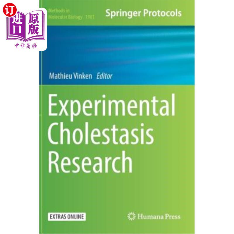 海外直订医药图书Experimental Cholestasis Research 实验性胆汁淤积研究