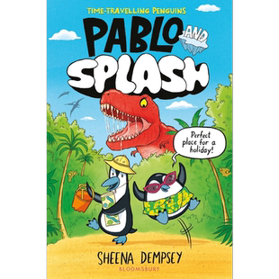 预售 桥梁漫画 时空穿梭二人组 企鹅巴布罗与水花 Pablo and Splash 英文原版 儿童漫画故事 图画图像小说 精装 进口【中商原版】