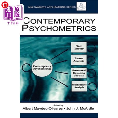 海外直订Contemporary Psychometrics: A Festschrift for Roderick P. McDonald 当代心理测量学:罗德里克·p·麦克唐纳的节日