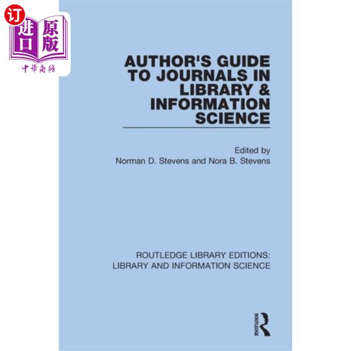 海外直订Author's Guide to Journals in Library & Informat... 图书馆情报学期刊作者指南