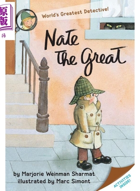 小侦探内特01英文原版Nate the Great 汪培珽书单 儿童章节书 桥梁书 7~12岁 英文原版 汪培珽 小初文学 进口图书【中商原版】