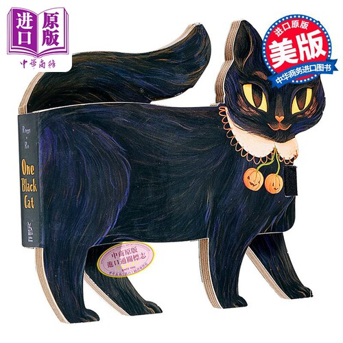 异形书：一只小黑猫英文原版