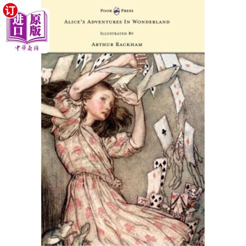 海外直订Alice's Adventures in Wonderland - Illustrated by Arthur Rackham 爱丽丝梦游仙境-亚瑟·拉卡姆