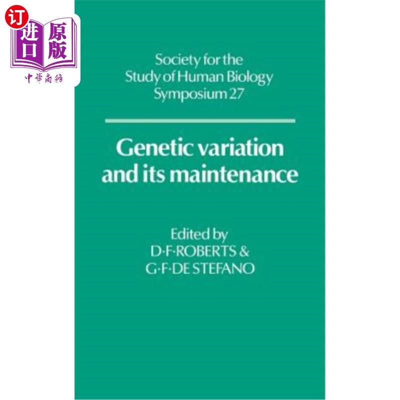 海外直订Genetic Variation and Its Maintenance 遗传变异及其维持