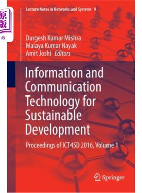 海外直订Information and Communication Technology for Sustainable Development: Proceeding 信息和通信技术促进可持续发