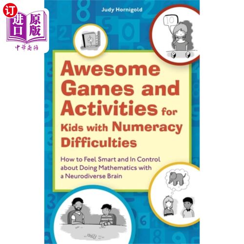 海外直订Awesome Games and Activities for Kids with Numer... 很棒的游戏和活动的孩子与计算困难