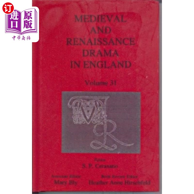 海外直订Medieval and Renaissance Drama in England, Volum... 英国中世纪和文艺复兴时期的戏剧,第31卷