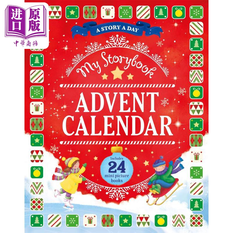Advent Calendar My Storybook 我的盲盒书 英文原版进口图书 儿童绘本 圣诞倒数 迷你故事图画书【中商原版】