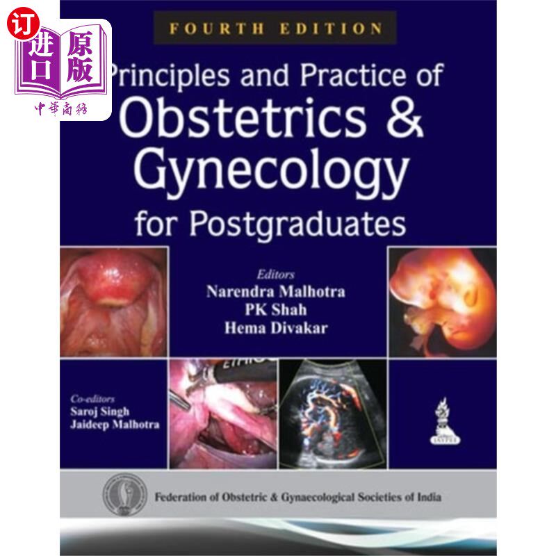 海外直订医药图书Principles and Practice of Obstetrics & Gynecolo... 研究生妇产科原理与实践