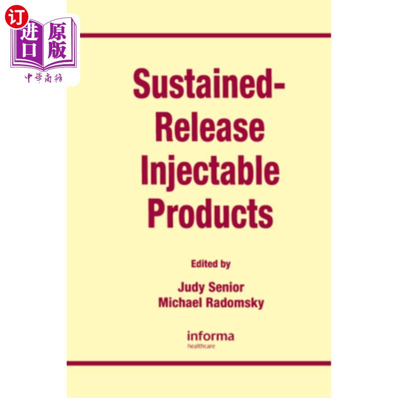 海外直订医药图书Sustained-Release Injectable Products 缓释注射产品