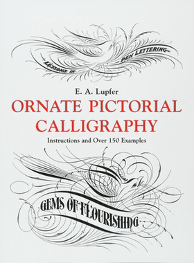 Ornate Pictorial Calligraphy 进口艺术 花鸟装饰 英文练字花体字字帖圆体字【中商原版】