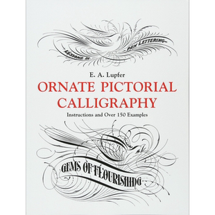 预售 Ornate Pictorial Calligraphy 进口艺术 花鸟装饰 英文练字花体字字帖圆体字【中商原版】