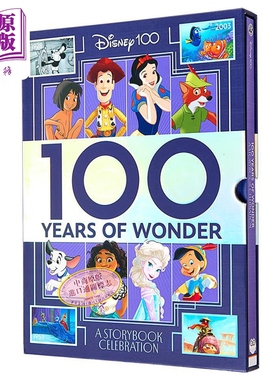 迪士尼百年奇迹 Disney 100 Years of Wonder slipcase 英文原版进口 儿童故事绘本 图画故事书 精装盒装 4-8岁【中商原版】