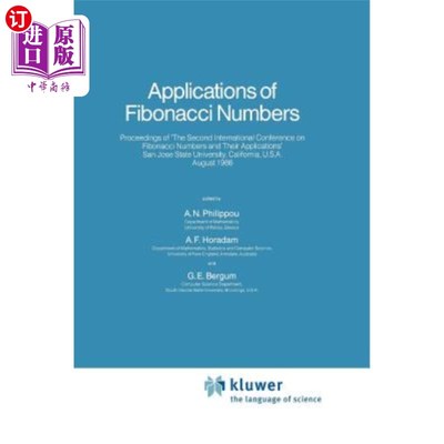 海外直订Applications of Fibonacci Numbers: Volume 2 斐波那契数列的应用:第2卷