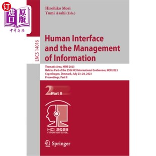 the Hel Himi Management Area 2023 海外直订Human Thematic Information and Interface 主题区 人机界面和信息管理