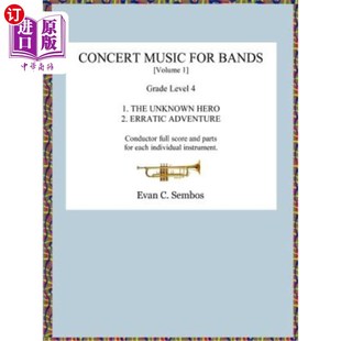 Bands Volume 海外直订Concert 第一卷 for 乐队音乐会音乐 Music